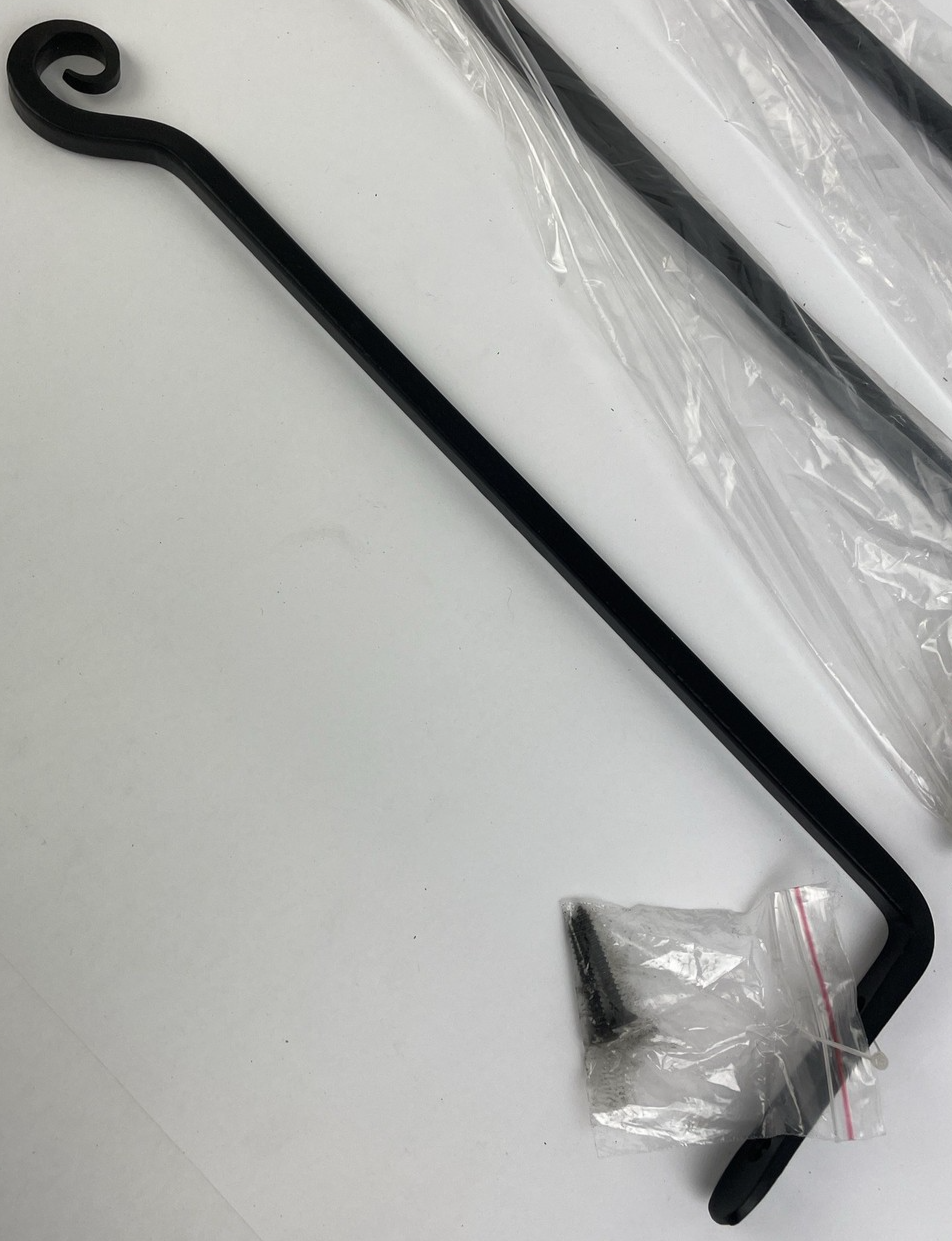 Lot of 3 x NWT Gray Bunny Hand Forged Straight Black Hook 15" GB-6834B
