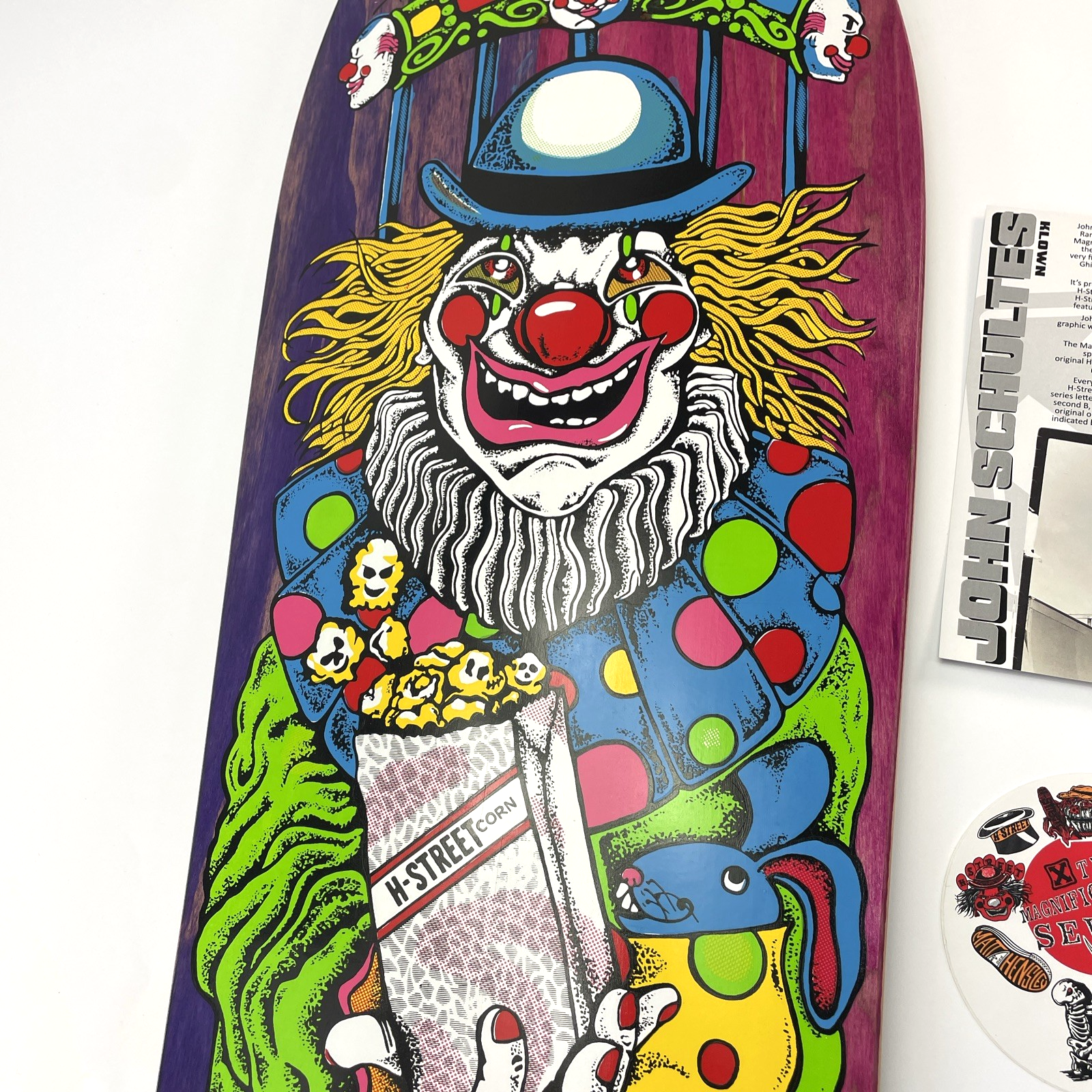John Schultes A Series Clown H-Street Skateboard Deck Limited Edition #07 of 136