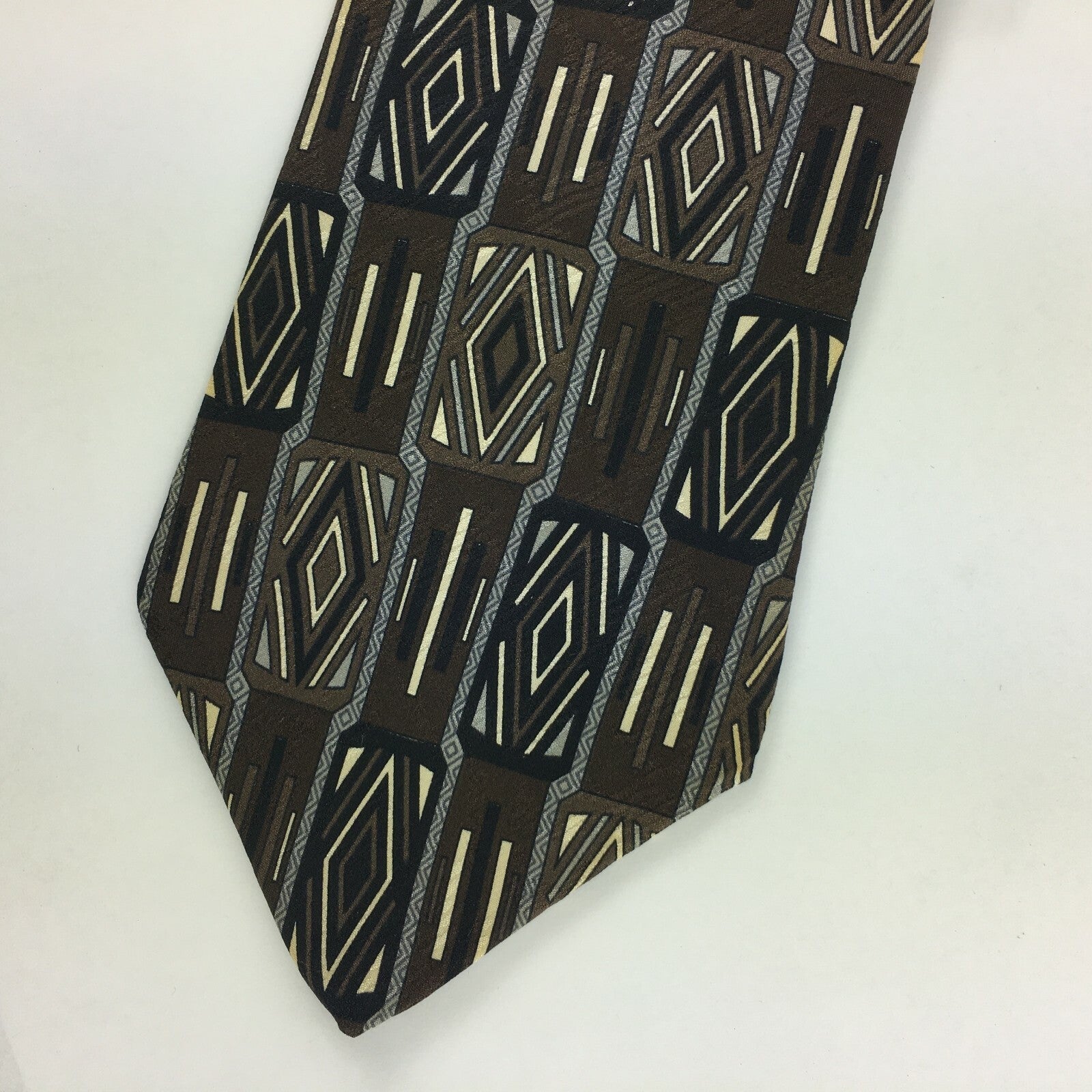 Genuine Via Mangoni 100% Silk Handmade Stylish Formal/Casual Tie Multi Coloured