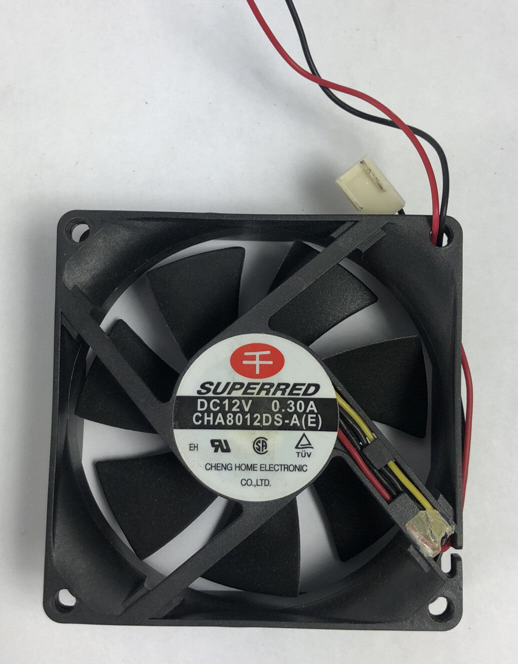 NEW Superred CHA8012DS-A 80mm x 80mm x 25mm 12V DC Cooling Fan 25CFM