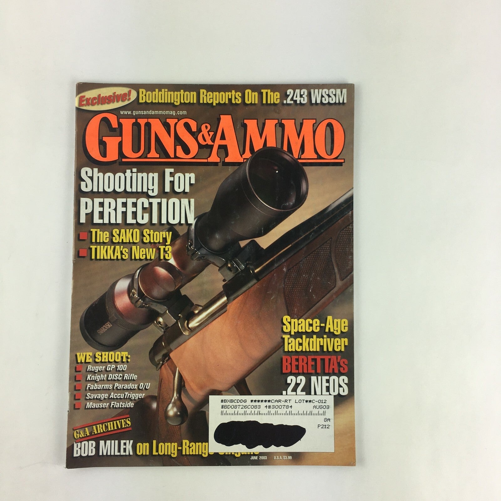 June 2003 Guns & Ammo Magazine Shooting For Perfection The SAKO Story .22 Neos