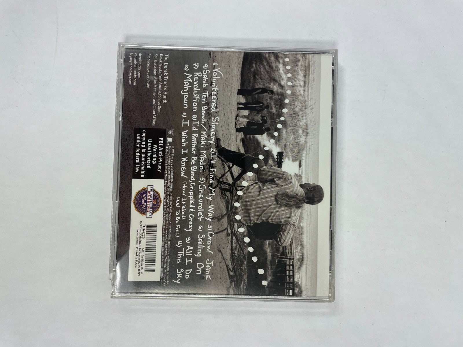 The Derek Trucks Band Songlines Voluteered Slavery I'll Find My Way Crow #S-T