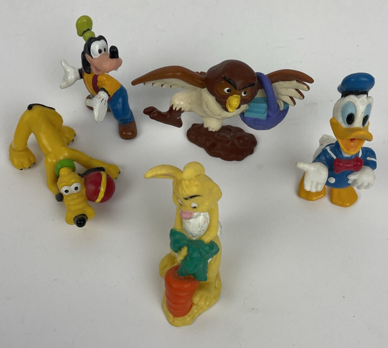 Walt Disney Assorted Figure PVC Cake Topper Toy  Vintage 3" Donald Duck Goofy ++