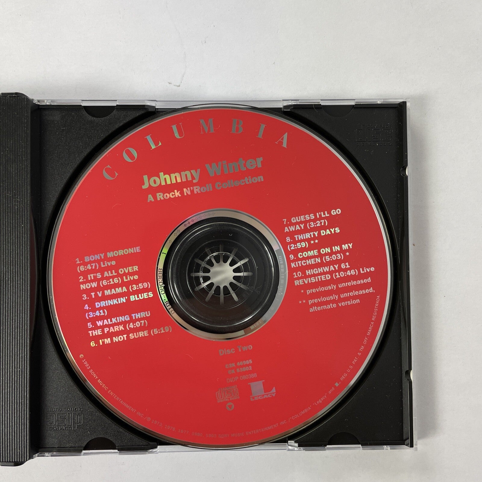 Johnny Winter -  Rock N' Roll Collection  (CD, Jan-1994, 2 Discs, Legacy). #20