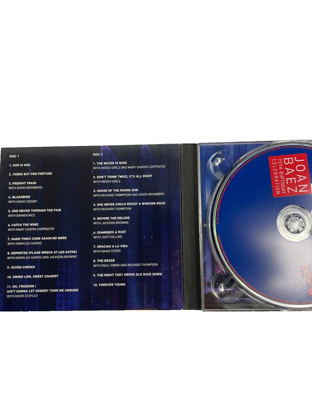 Joan Baez 75th Birthday Celebration God Is God There But For Fortune CD#6