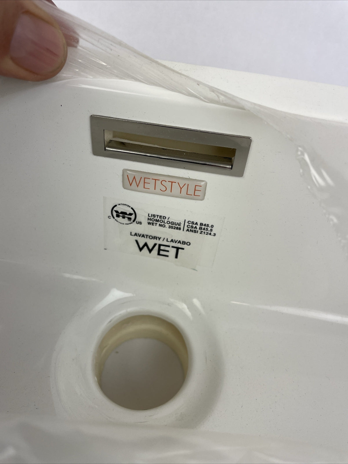 OEM WET Style VC815U-O-PC-G Under Mount Vessel Lavatory Sink 15" X 15" x 4" LOOK
