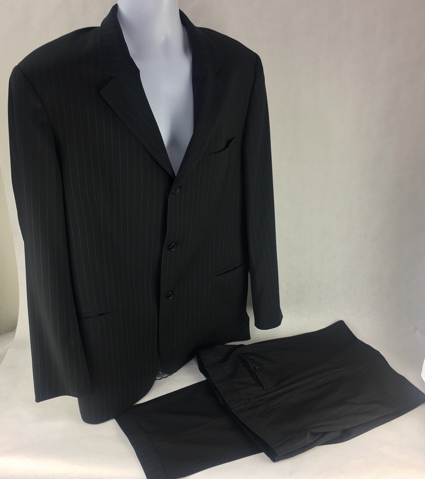 Cerruti 1881 -  2 Piece Suit - with Trousers -  Wool Black 54 IT XL