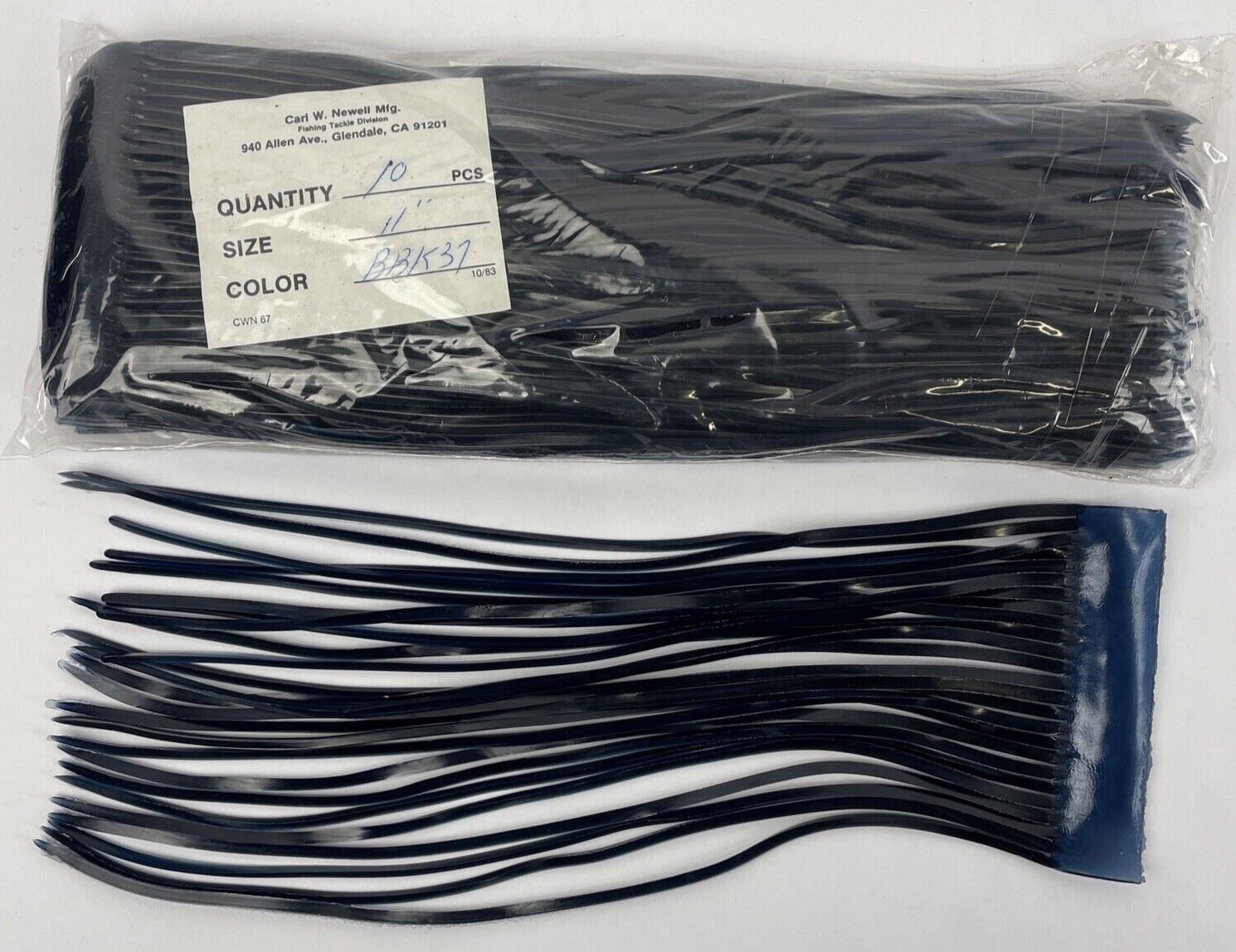 Newell MFG. Fishing Skirts 10 Pack Offshore Trolling Lure Tuna Marlin Wahoo BLU
