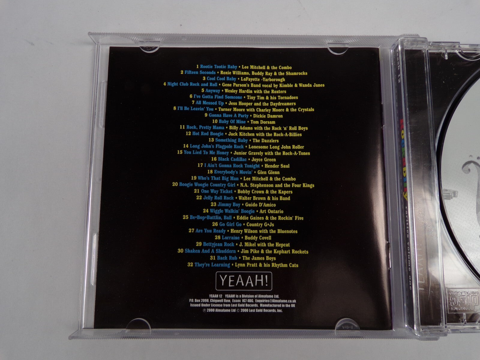 Rockabilly Rarities Vol 1 Black Cadillac Anyway Something Baby Jimmy Boy CD#41