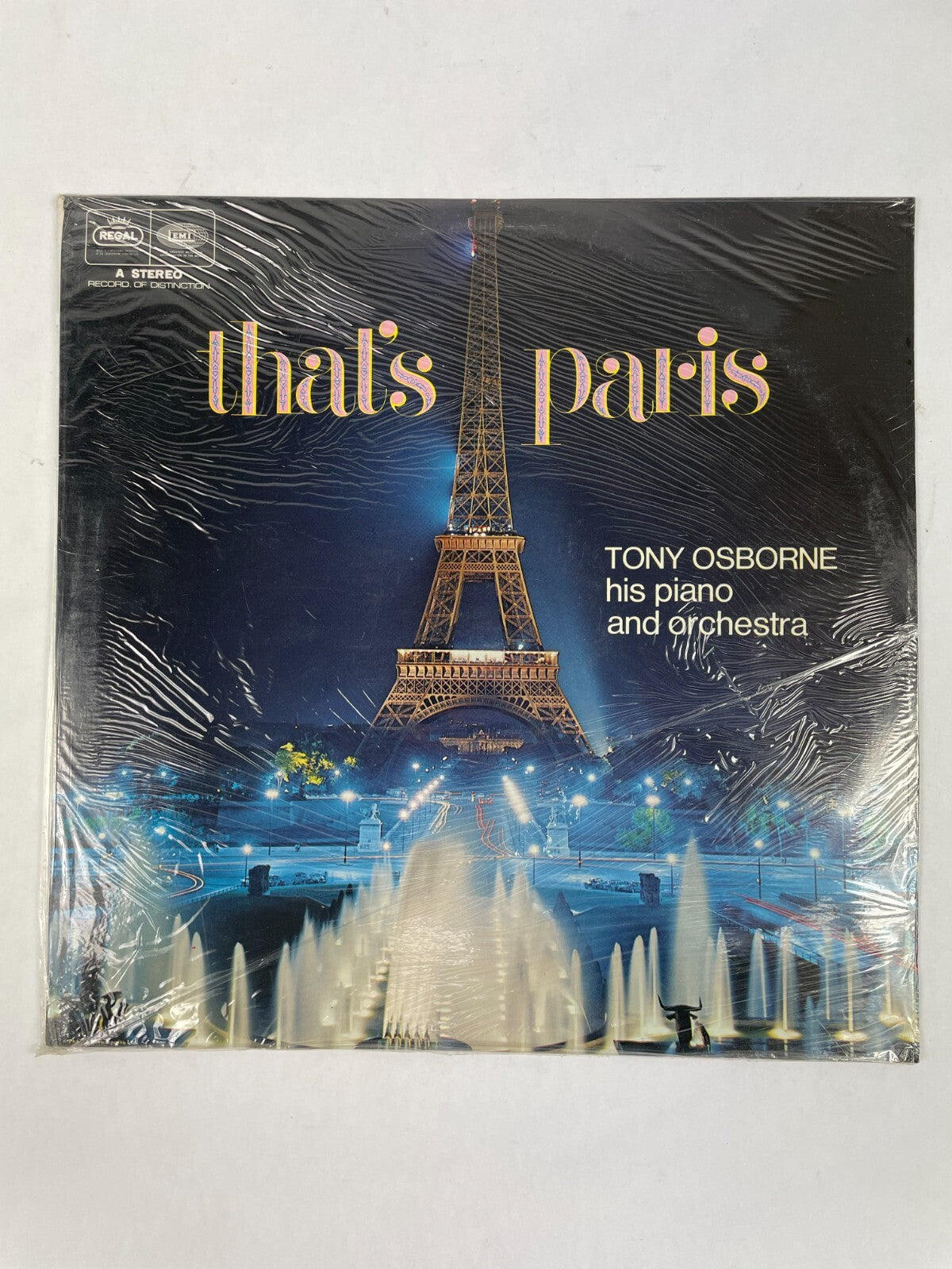 That's Paris Tony Osborne his Piano and Orchestra Mes Champs ElyseesVinyl Record