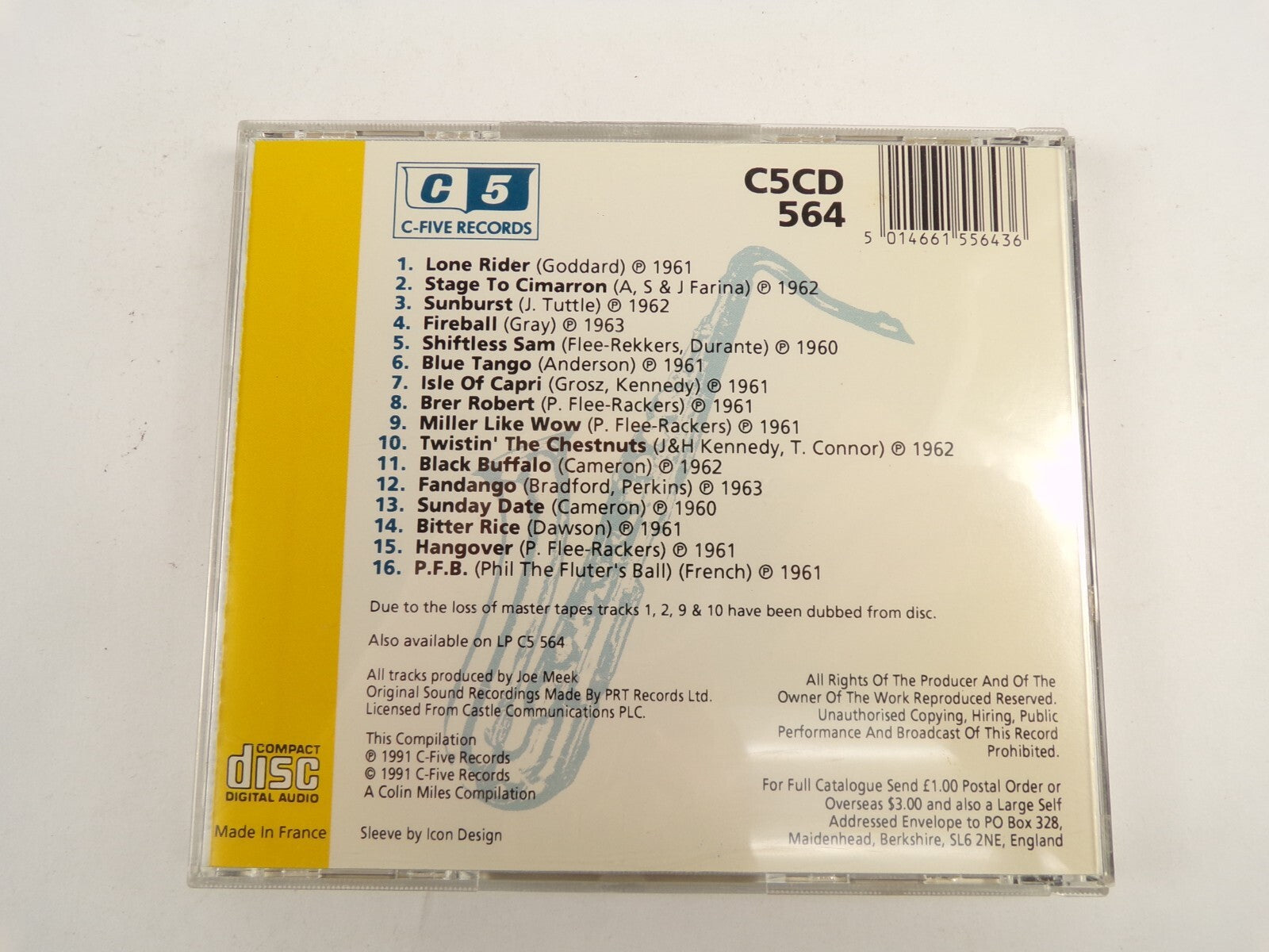 Joe Meek's Fabulous Flee-Rekkers Lone Rider Fireball Sunburst PFB CD#47