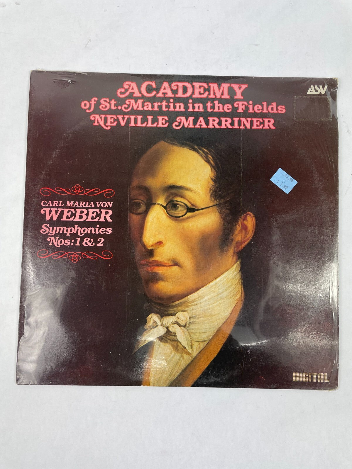 Academy of St.Martin in the Fields Neville Marriner Weber Vinyl Record