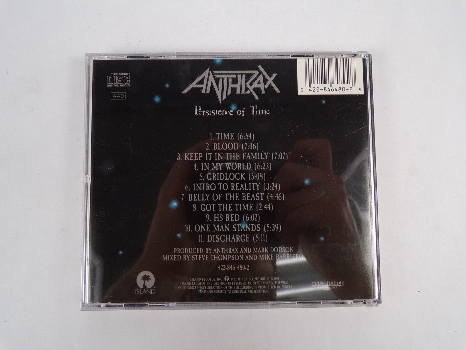Anthrax Persistence of Time CD #11