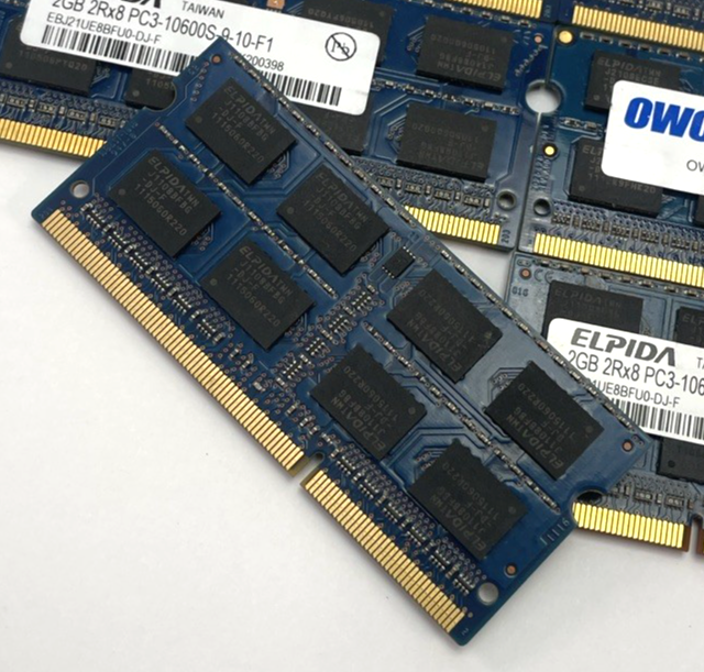 Lot of 6 Elpida 2GB DDR3 Laptop RAM PC3-10600S 1333MHz 2Rx8 SODIMM Memory 12GB