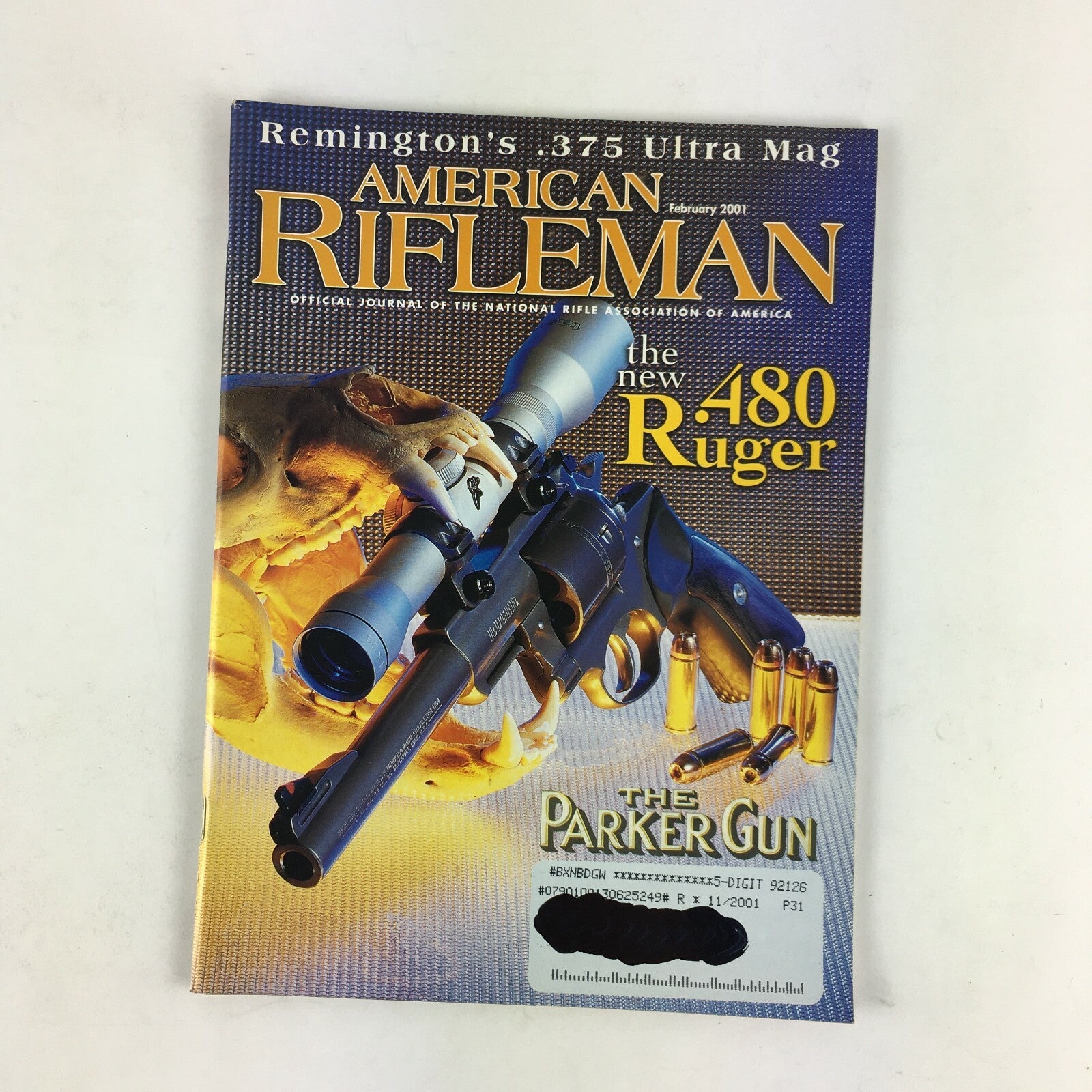 February 2001 American Rifleman Magazines The New .480 Ruger The Parker Gun .375