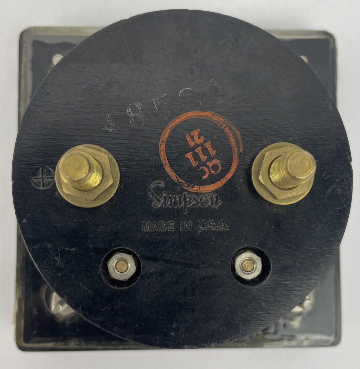 Vintage Simpson DC Panel Meter Microamperes 0-50 * Made in the U.S.A