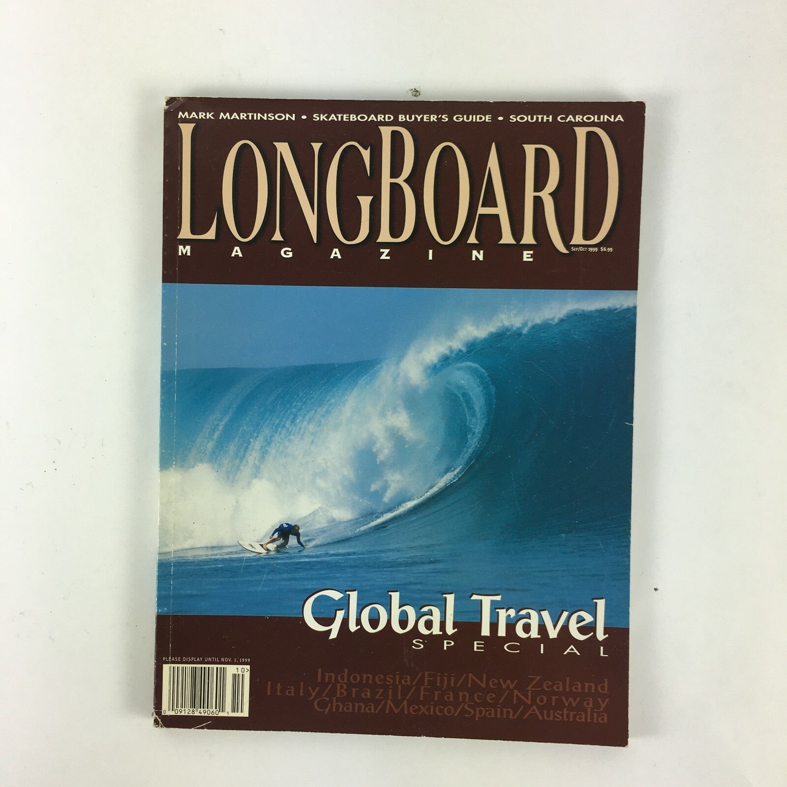 October 1999 Longboard Magazine Global Travel Special Mark Martinson
