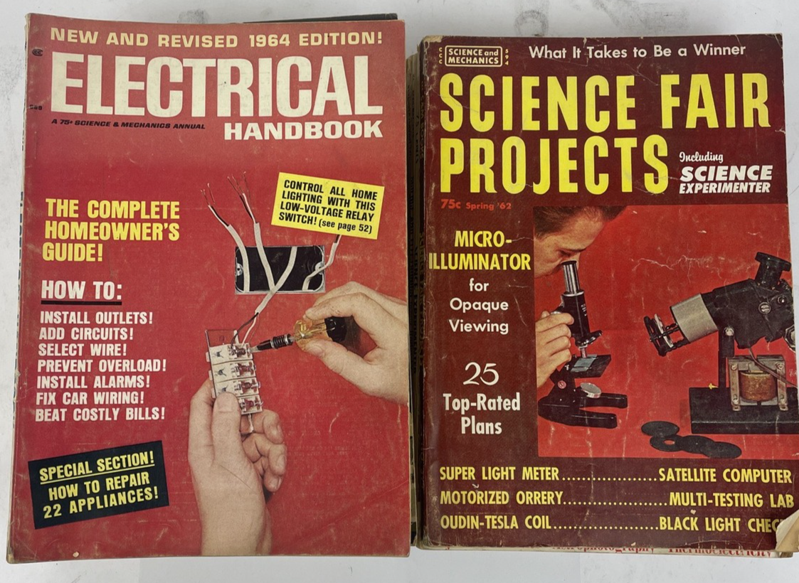 VTG Science Electronics Lot of 18 Magazine Issues 1960s 70s ASSORTED COLLECTION