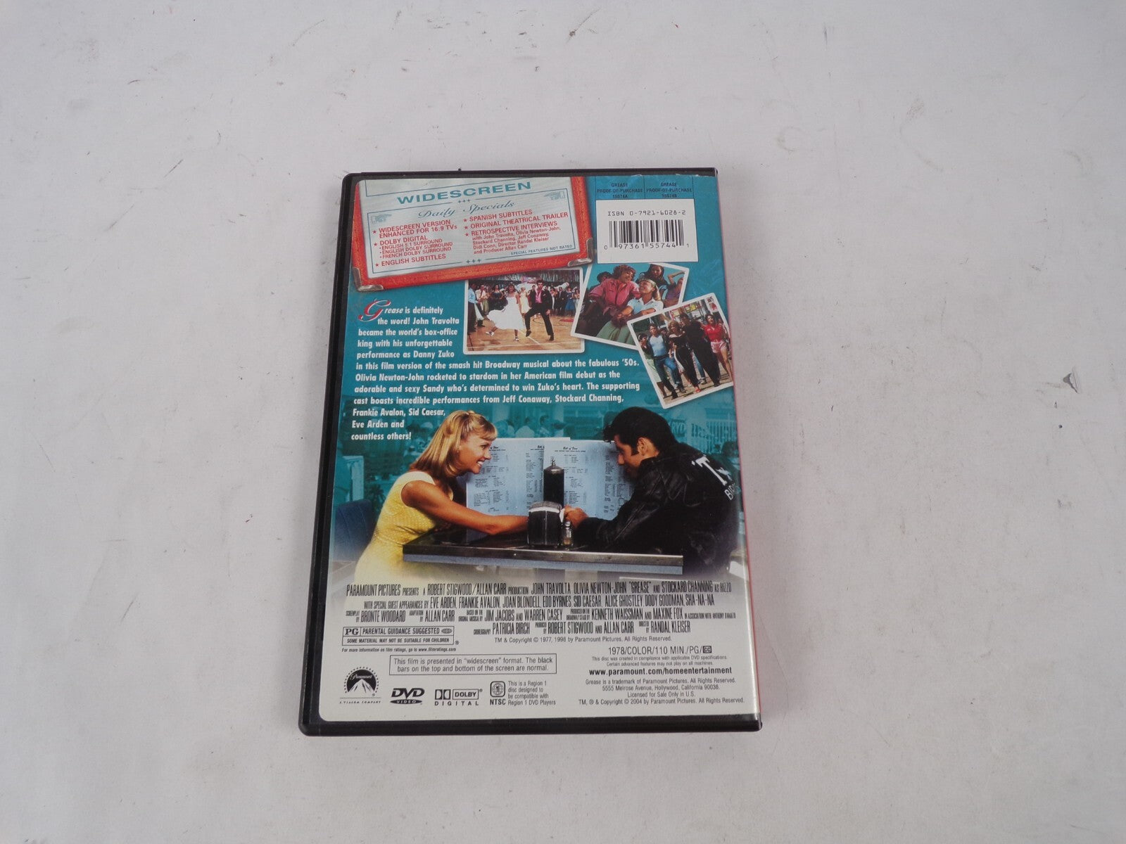 Grease John Travolta Olivia Newton-John Widescreen Collection Grease DVD Movies