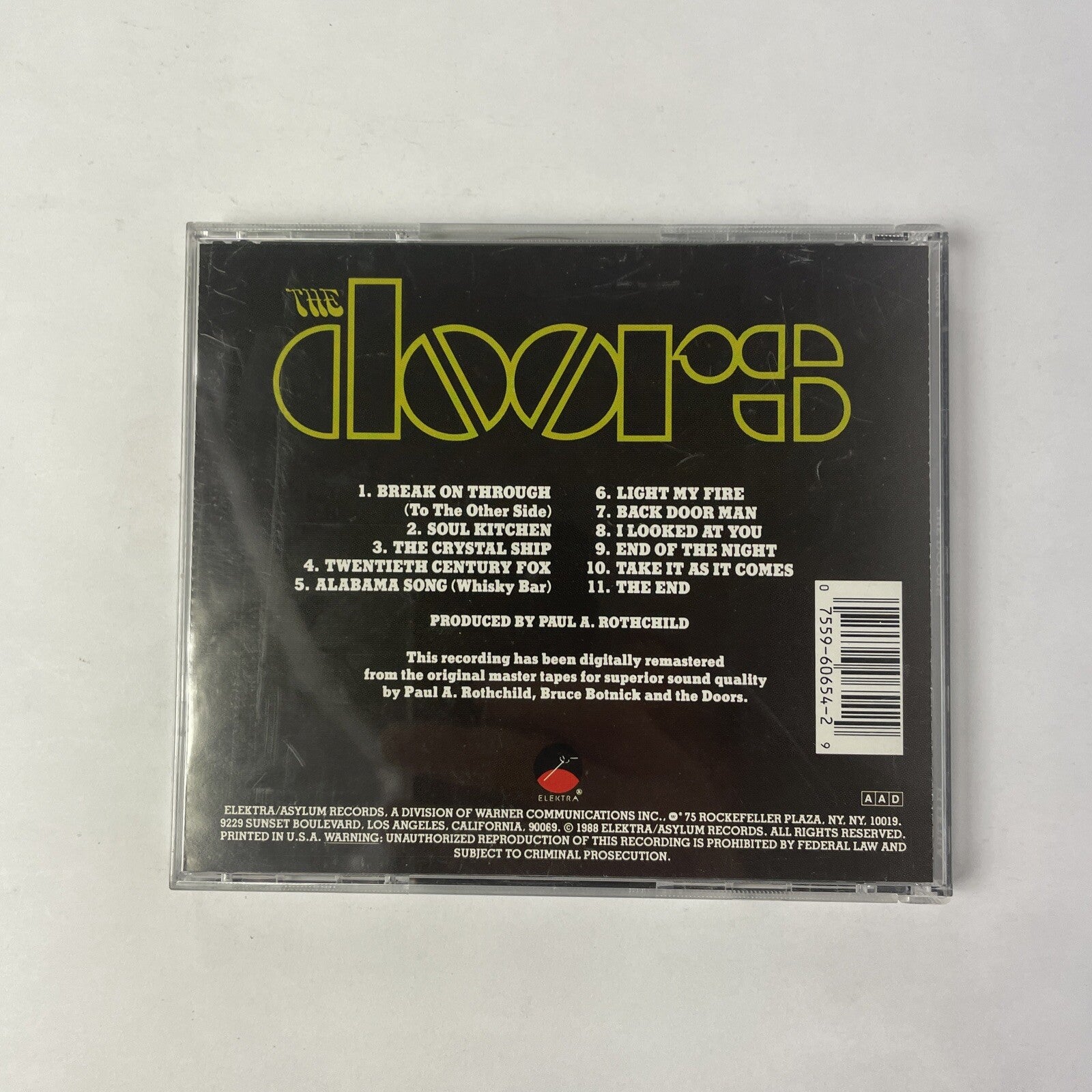 The Doors Self Titled CD  (Elektra, 1988)  #29 