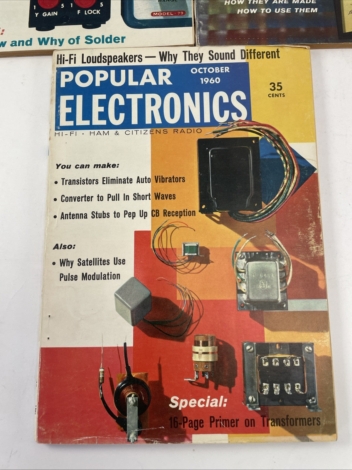 VINTAGE POPULAR MECHANICS MAGAZINE LOT OF 3 Issues 1960 August September October