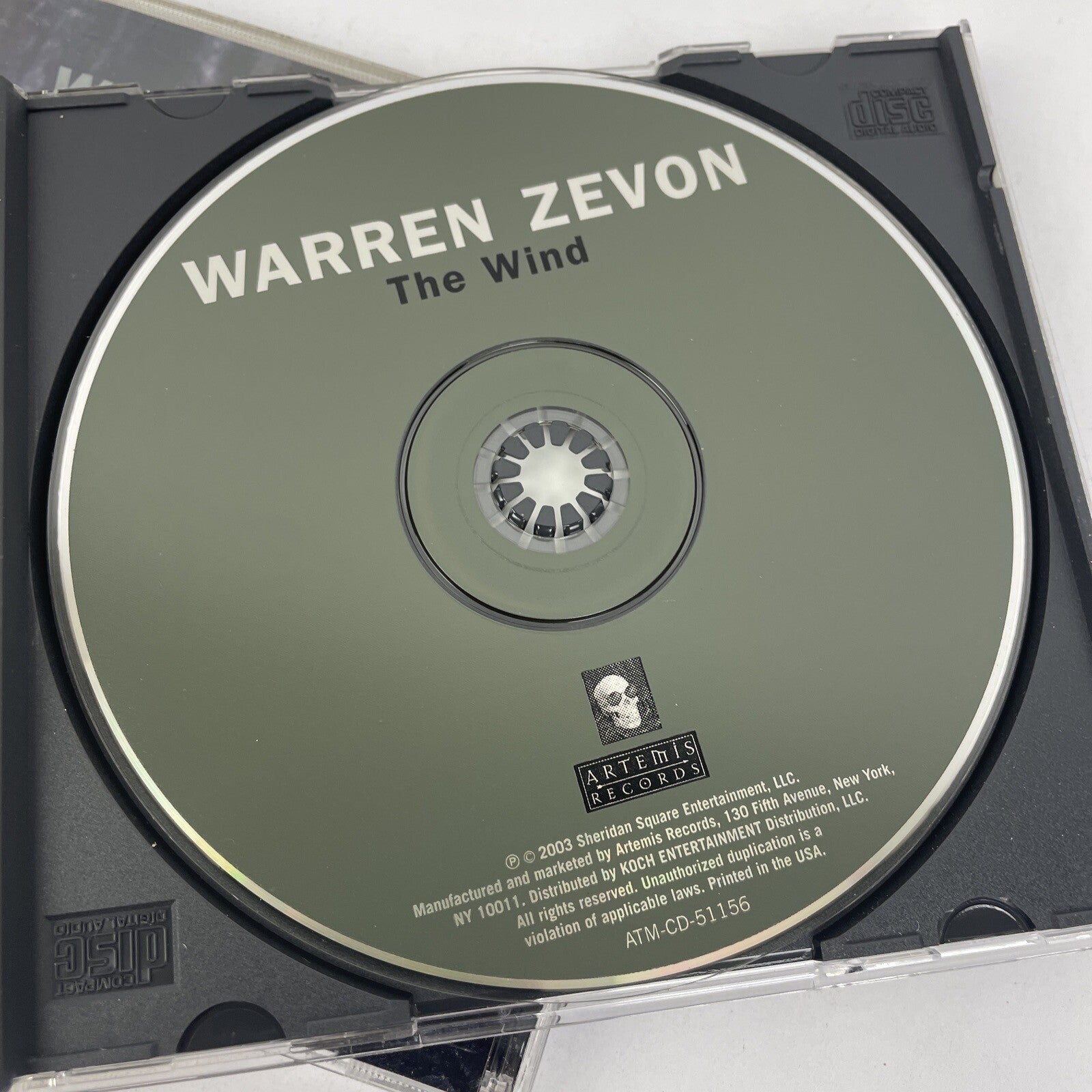 2. x Warren Zevon Audio CDs – The Wind, 2003 - W.Z. The Best Of, GENIUS, 2002