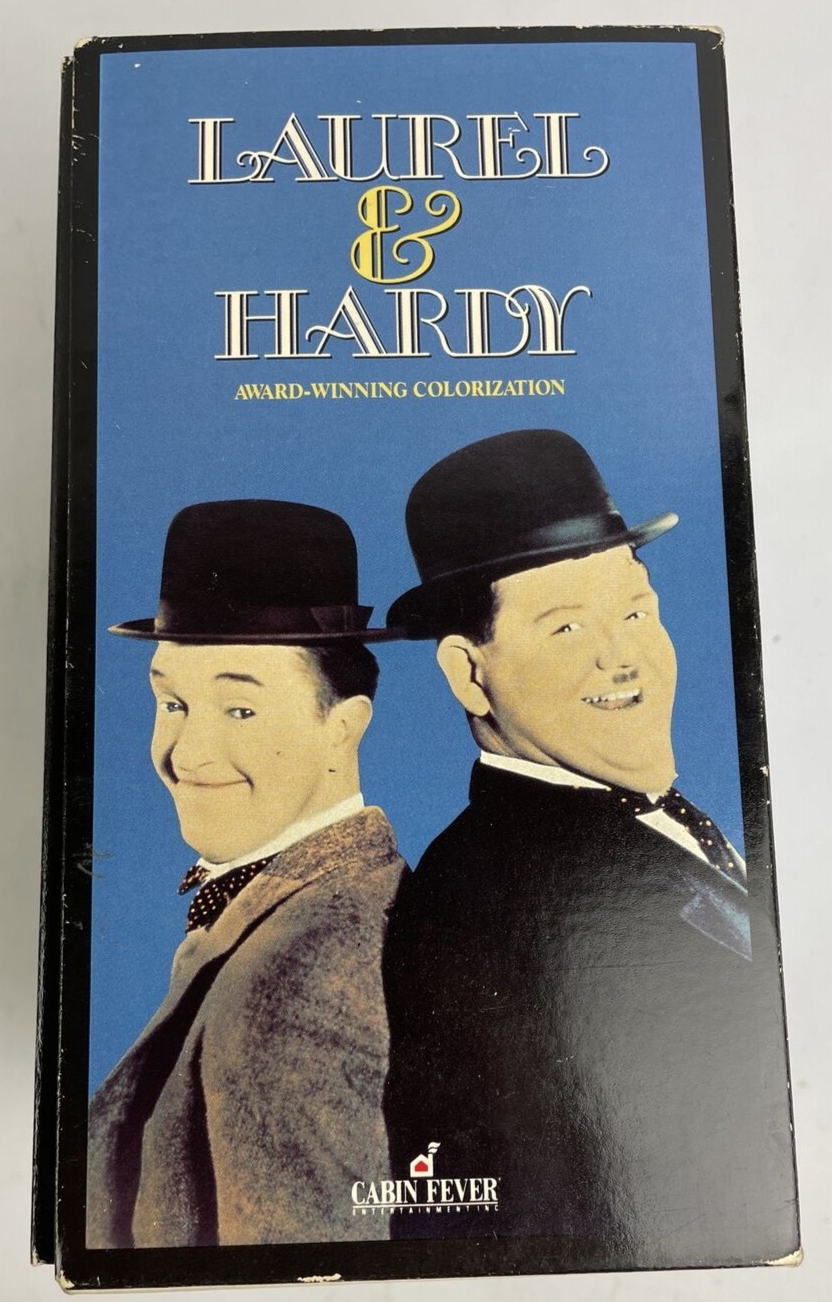 Laurel & Hardy VHS Box Set 1991 Comedy Award-Winning Colorization One is New