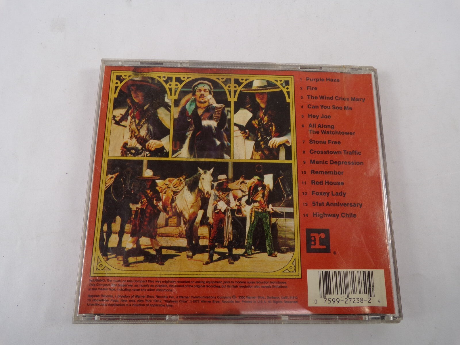 Smash Hits Jimi Hendrix Experience Fire Hey Joe Stone Free Red House CD#56