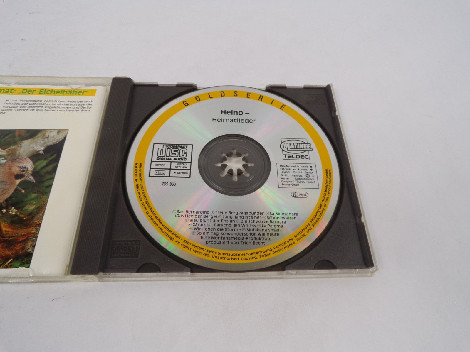 Heino Heimatlieder Gold-Serie San Bernadino Treue Bervagabunden La MontanarCD#70