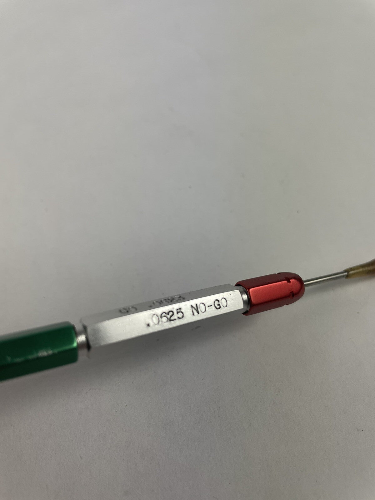 Reversible Plain Go NoGo Pin Plug Gage Gauge with handle X= .0623 & .0625
