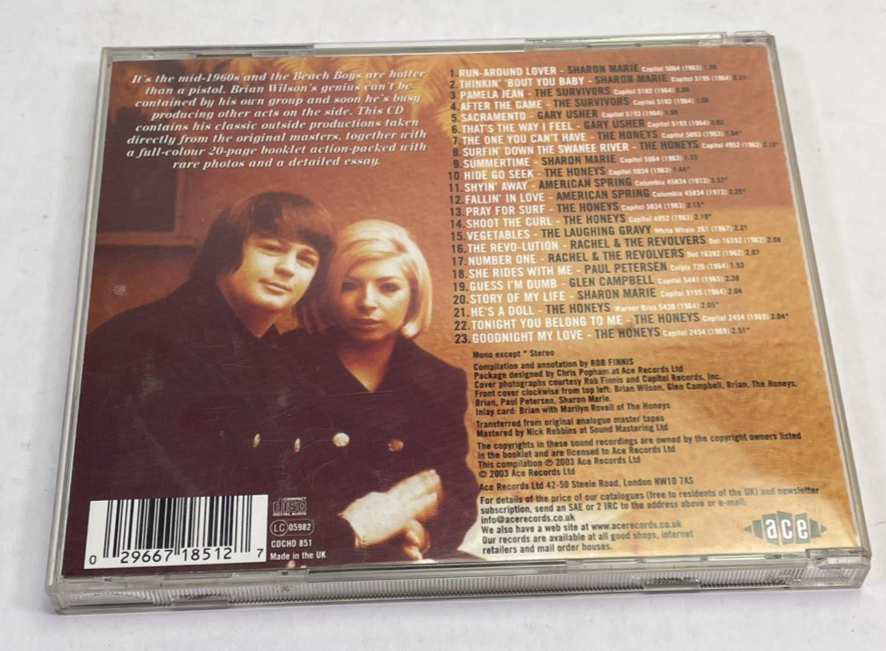 Various Artists - Pet Projects : Brian Wilson Productions Digital Audio CD 2003