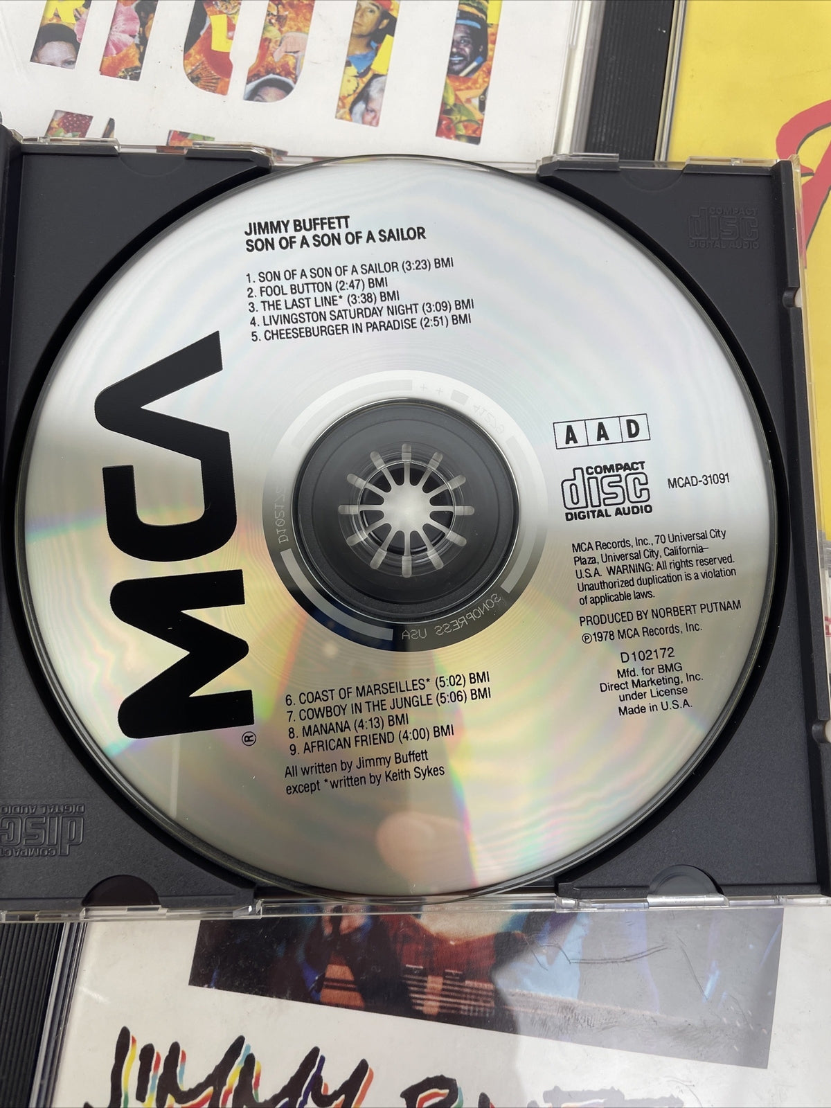 Jimmy Buffett CD Lot of 5: A SAILOR FRUIT CAKES Banana Wind American Storyteller