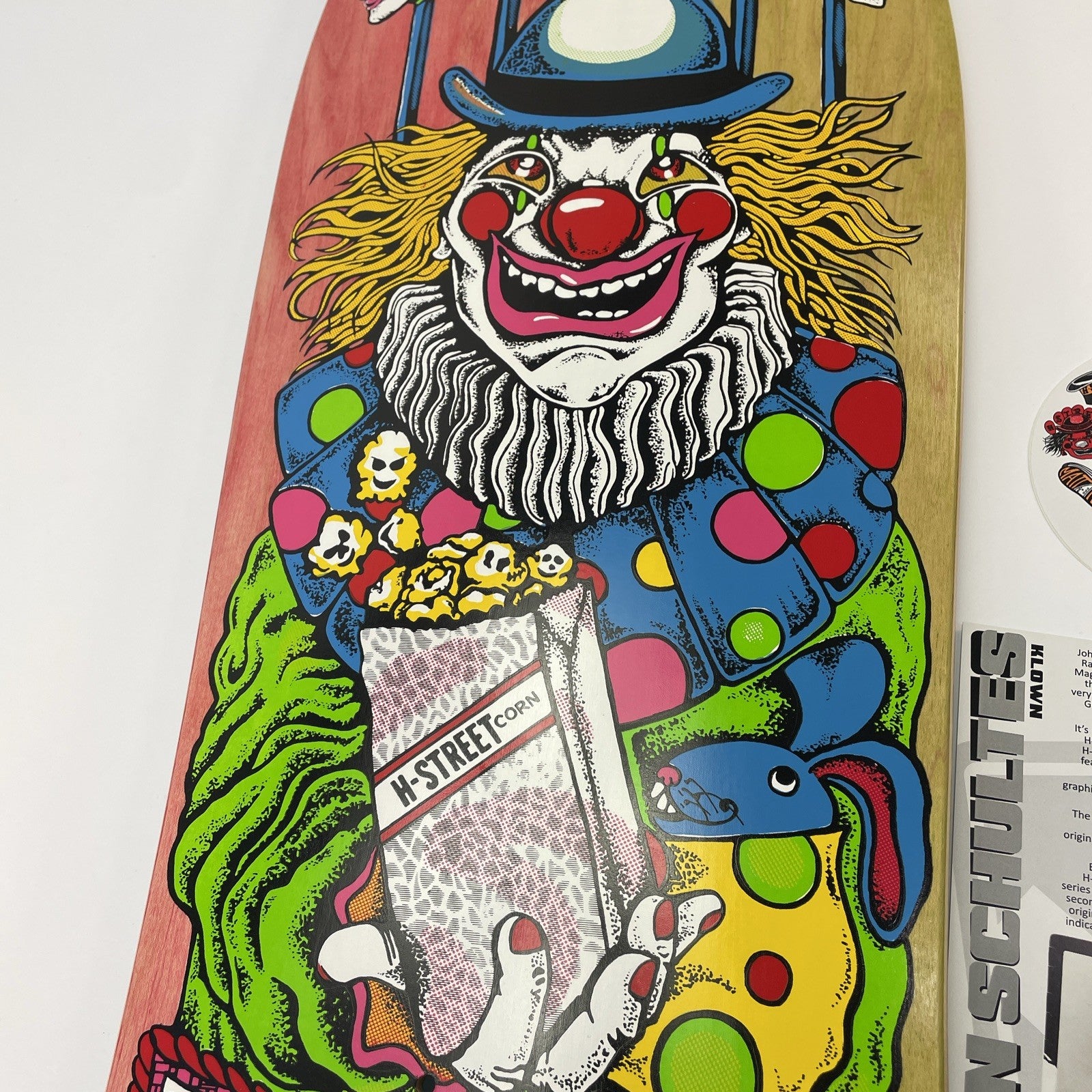 John Schultes A Series Clown H-Street Skateboard Deck Limited Edition #04 of 136