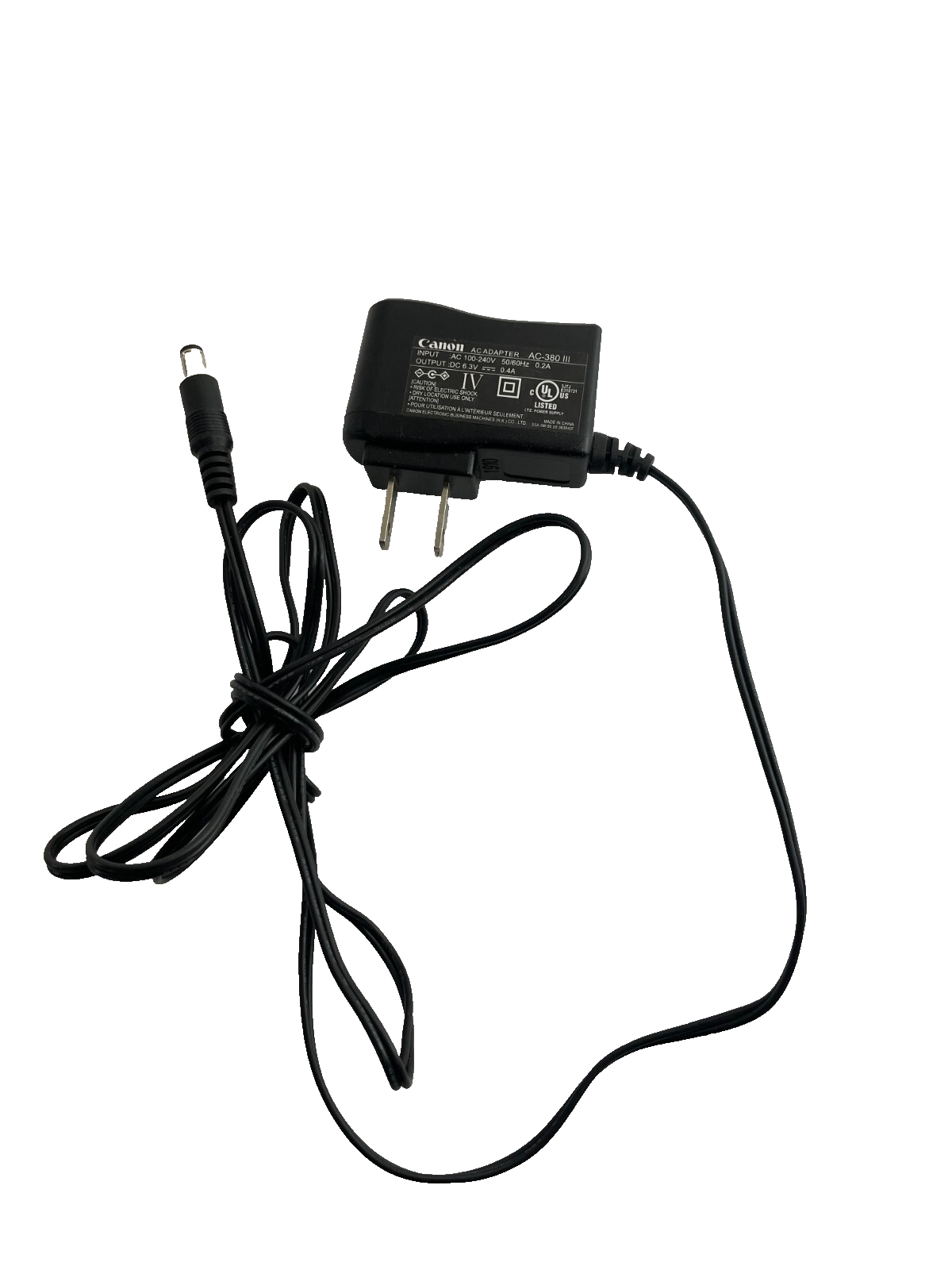 Geniune Canon Adapter AC-380 III  Output 6.3V 04A AC Power Supply Adapter #A97