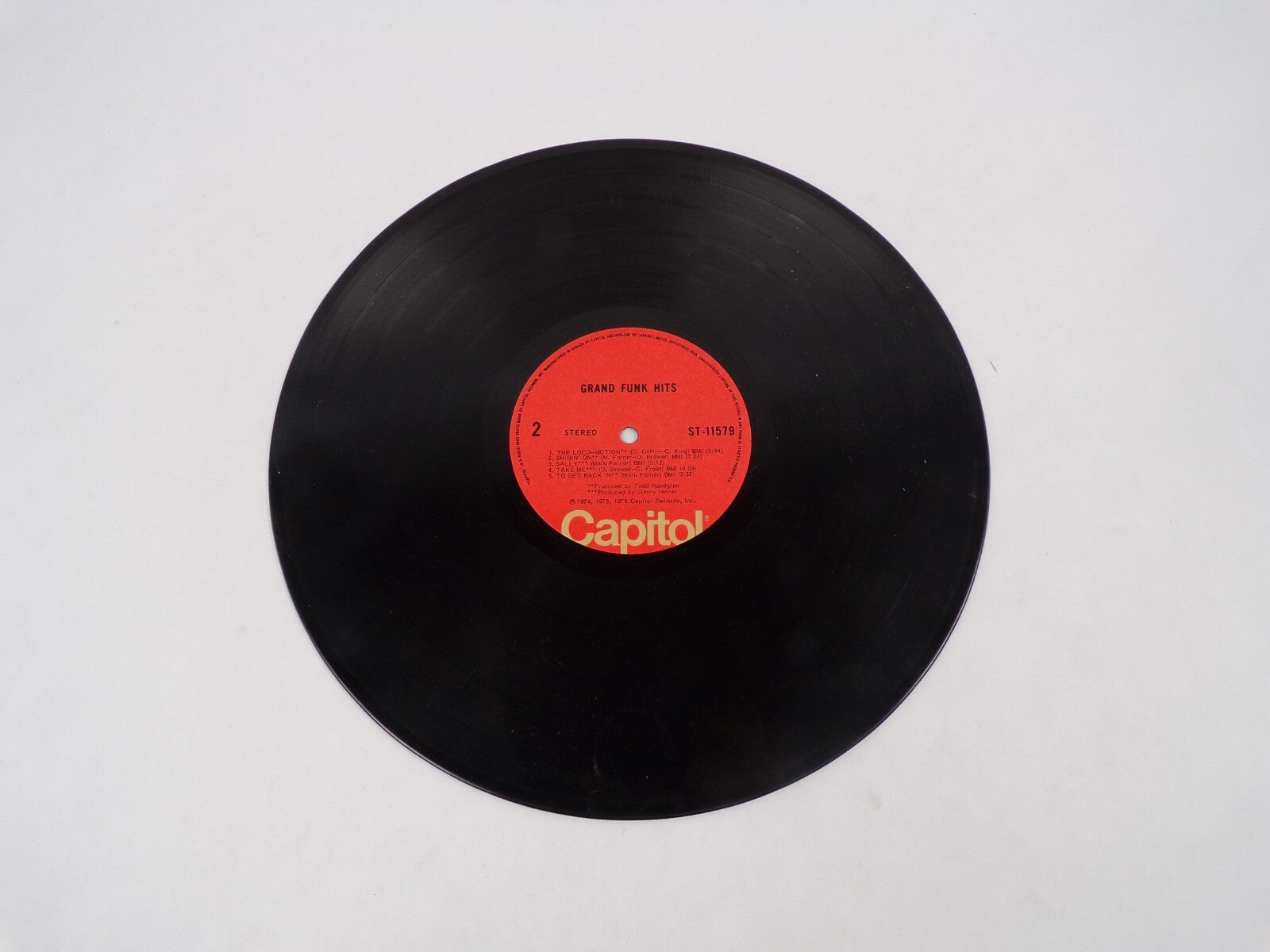 Grand Funk Hits The Loco-Motion Shinin" On Sally Take Me Vinyl Record