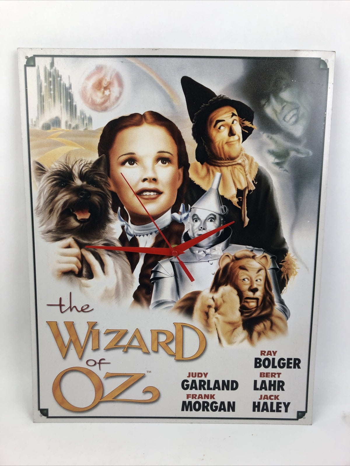 The Wizard of Oz * Tin Sign Wall Clock 16" x 12.5" One of a Kind Julie Garland