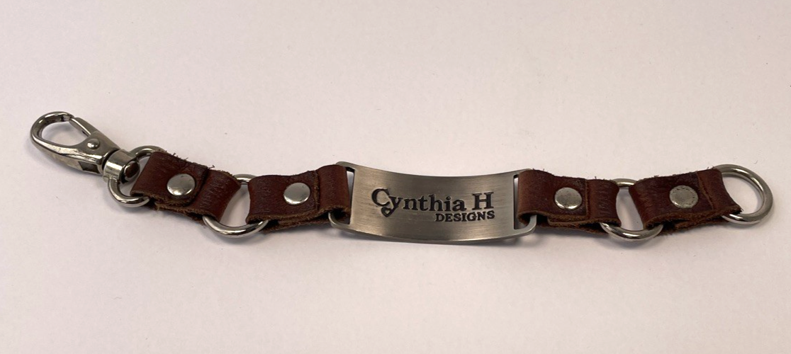Cynthia H Designs Brown Leather Bracelet Dream Message Inspirational Jewelry NOS