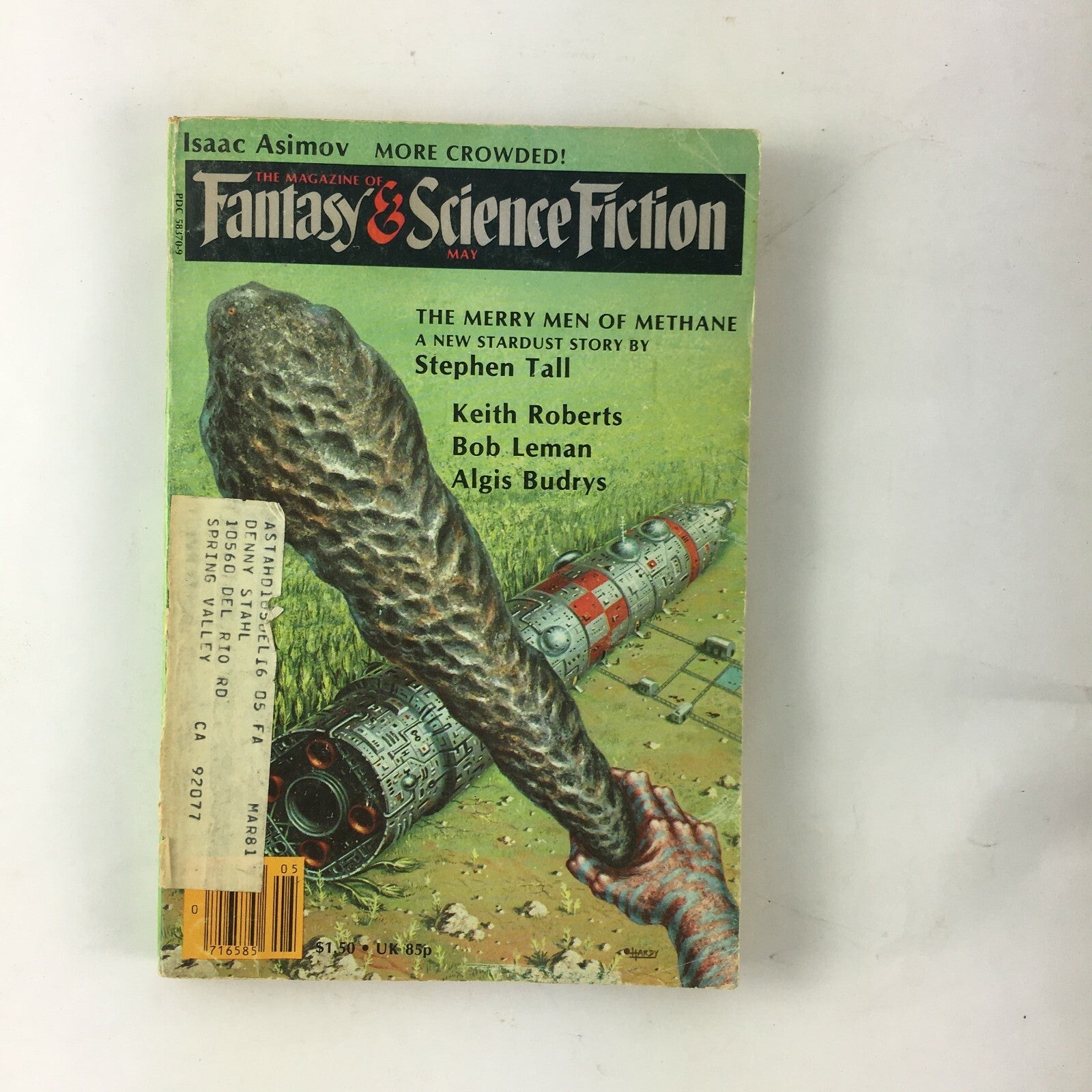 May Fantasy&Science Fiction Magazine The Merry Men of Methane Stephen Tall Keith
