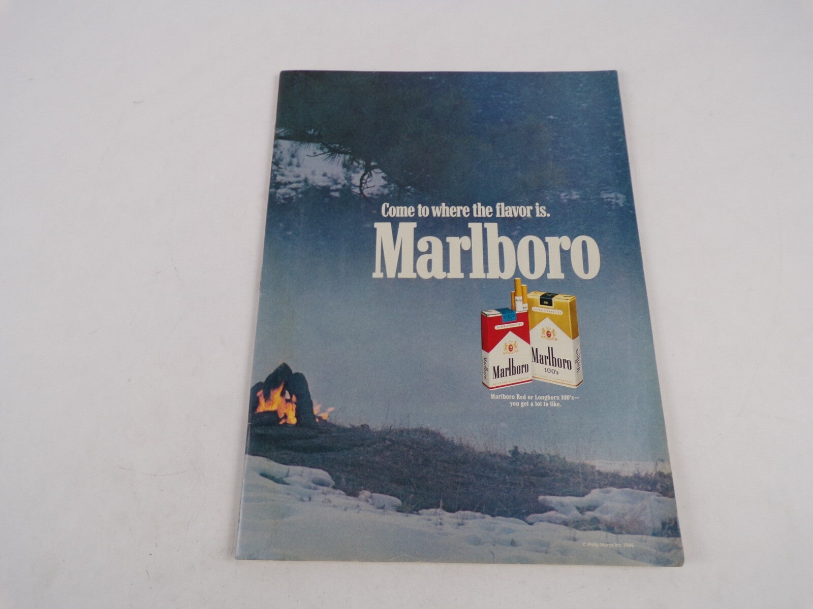 April 1986 Marlboro Come To Where The Flavor Is Marlboro Red Or Longhorn 100'