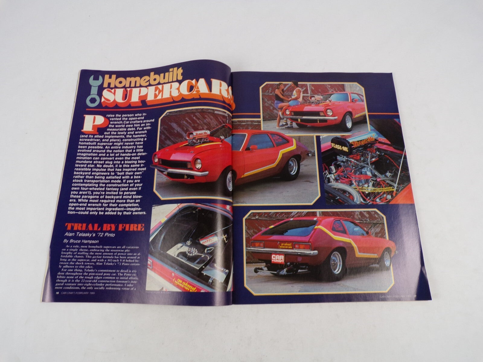 February 1985 Car Craft Homebuilt Supercars More HP-Less Noise Trick New Street