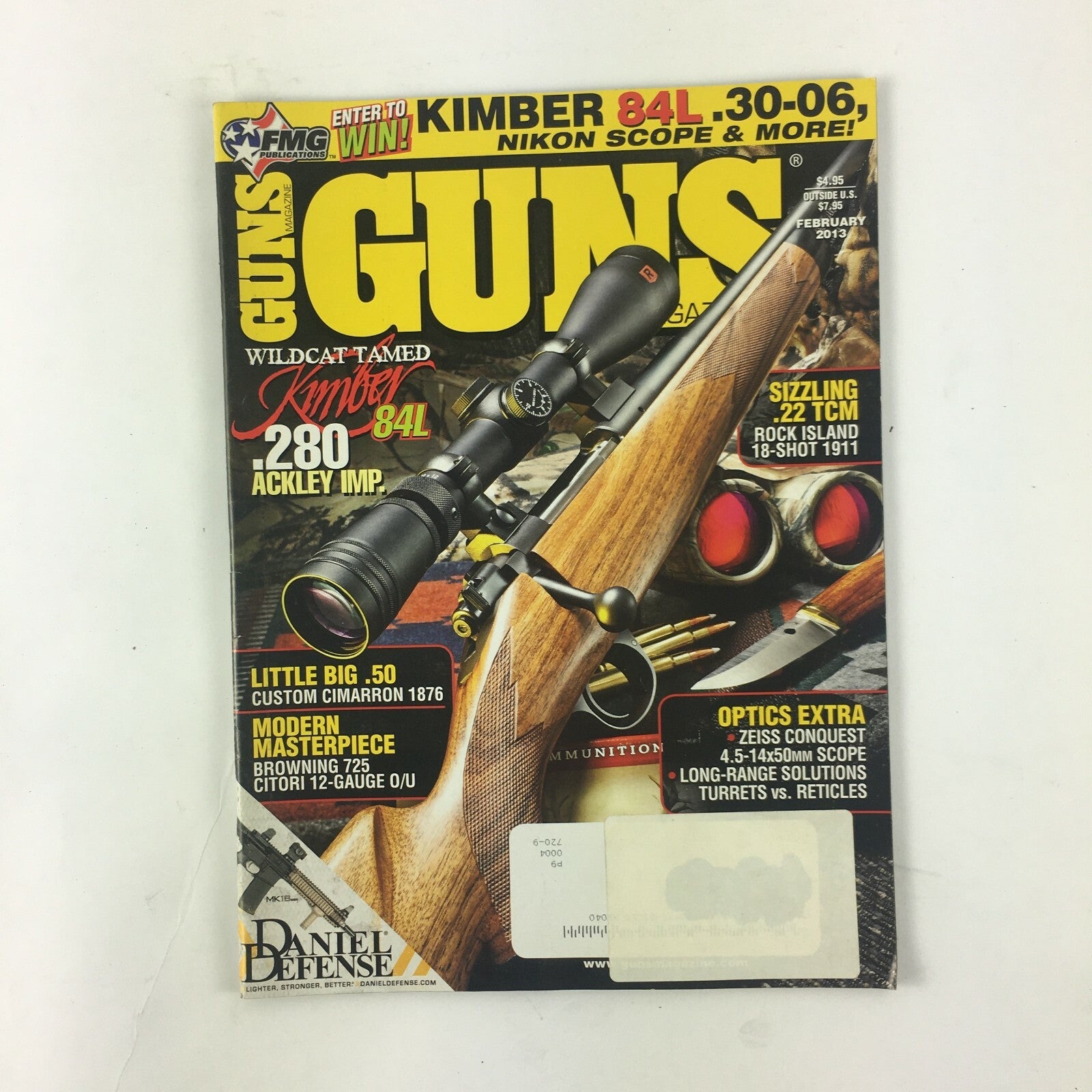 August 2012 Guns Magazine Kimber .280 Ackley Imp .22 TCM Little Big .50 Turrets.