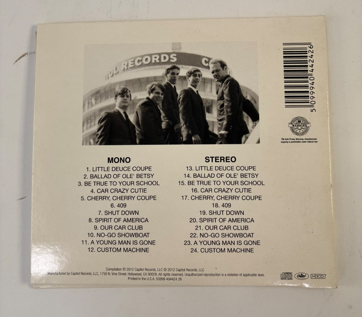 Little Deuce Coupe The Beach Boys Capitol Records CD 2012