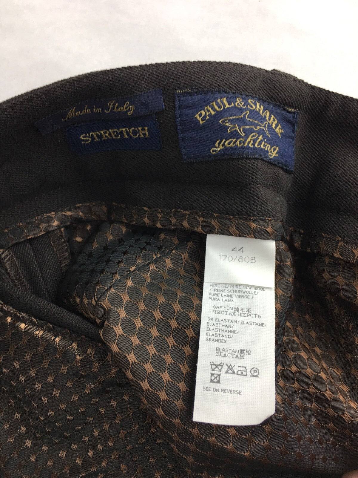 PAUL & SHARK Women Stretch Dark Brown Pinwale Pants  44 IT - 10 US