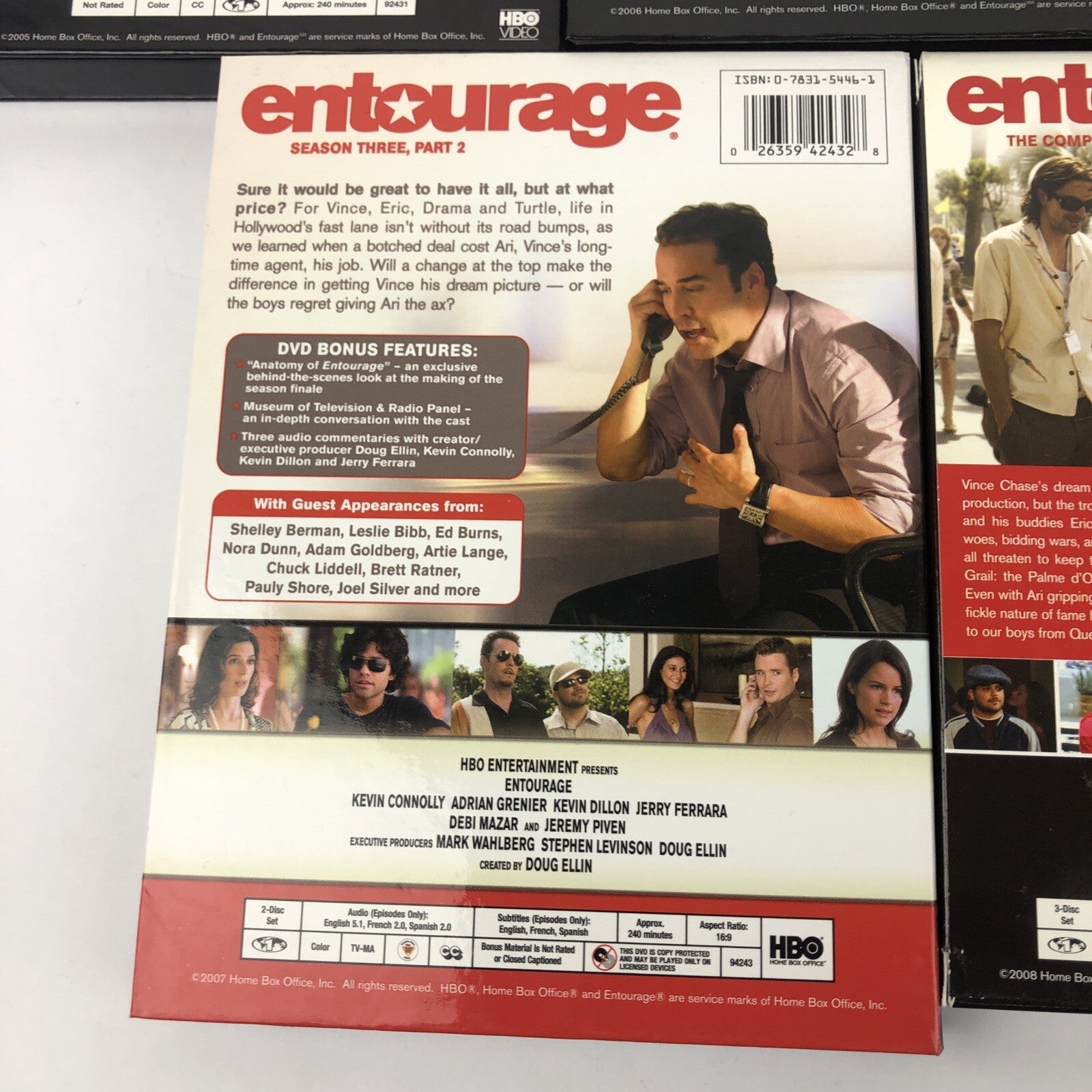 Entourage HBO Series DVD Set Lot Complete Seasons 1-4 - MINT CONDITION