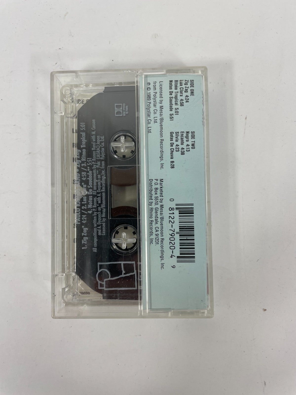 Paulo Ramos Band Zig Zag Lua Clara Ritmo Tropical Natas De Saudade Side#Cassette