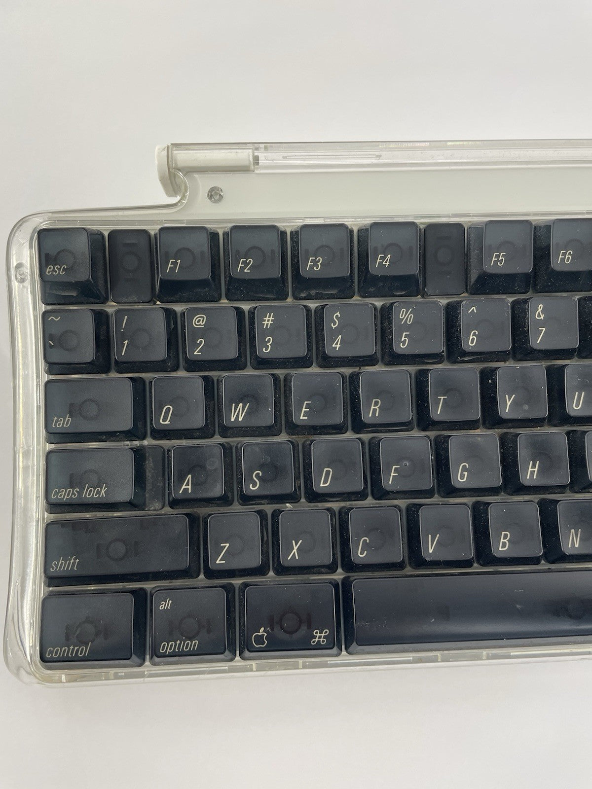 Vintage Apple PRO Keyboard Computer iMac Macintosh M7803 Silver/Clear/Black Keys
