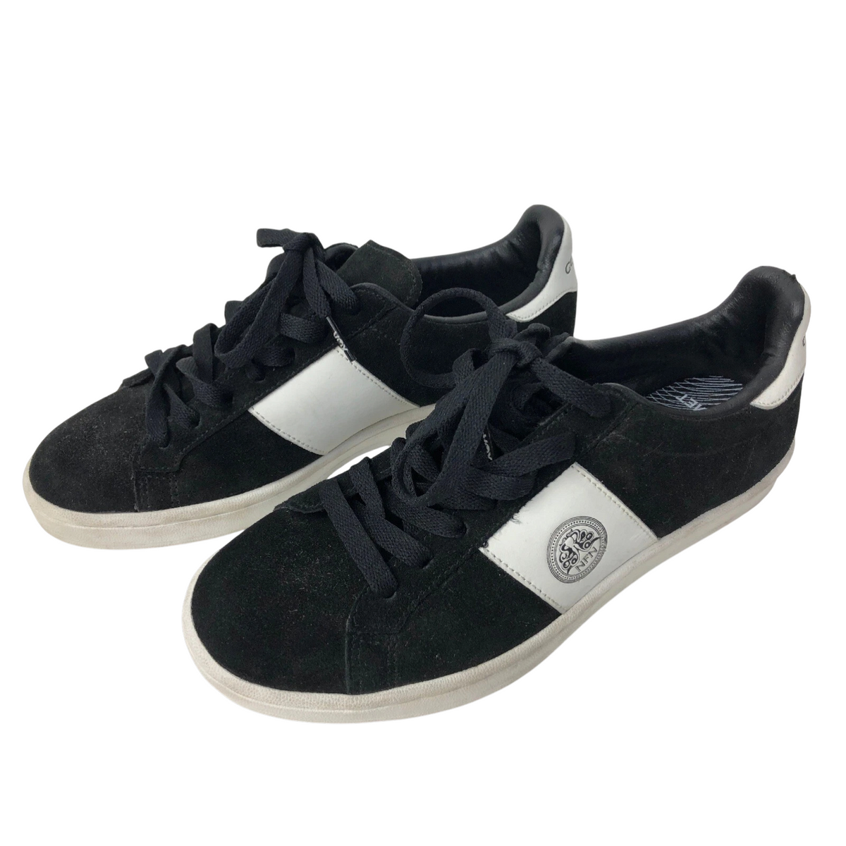 Men’s Gourmet Footwear Sneakers Size 8.5 ROSSIL Black Suede SKATE Shoes FSTSHP