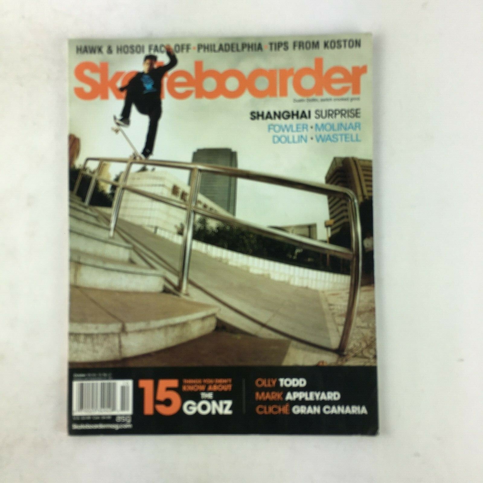 Transworld Skateboarding Magazine featuring Shanghai Surprise, Olly Todd, and Mark Appleyard.