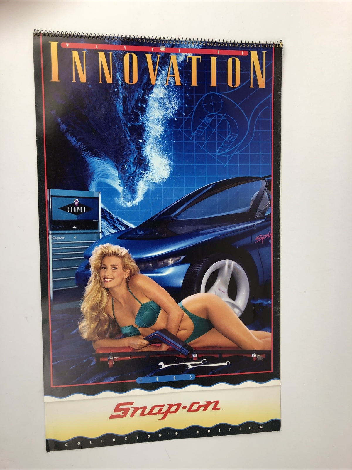 Rare Vintage 1993 SNAP-ON TOOLS Collectors Edition Pinup Girl Swimsuit Calendar 