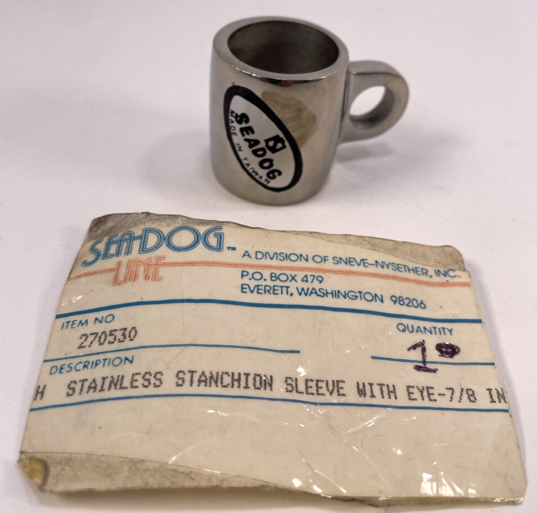 SEA DOG Sea-Dog Stainless Steel Boat Marine 7/8" Stanchion Sleeve with 3/8" Eye